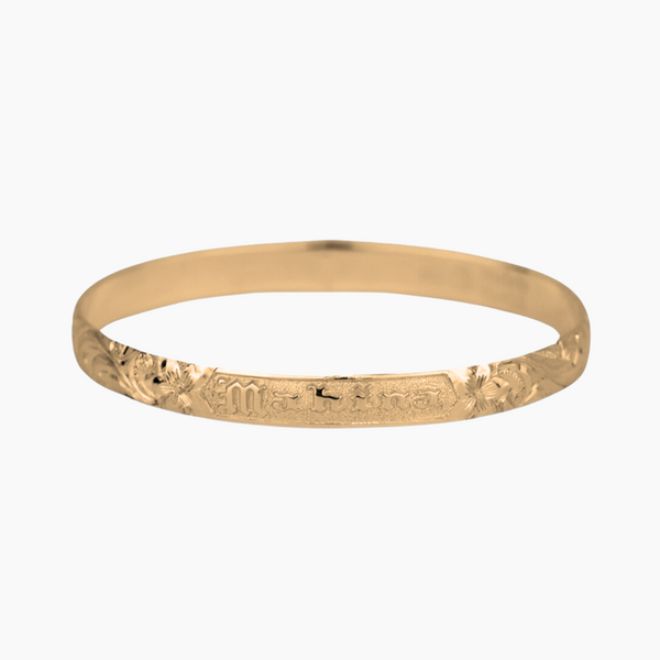 Plumeria Hawaiian Heirloom Bracelet, 8mm | Misha Hawaii – MishaHawaii