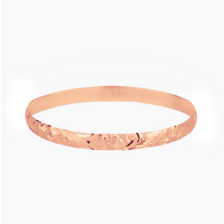Hawaiian Heirloom Bangle in rose gold handcrafted in Hawaii 
