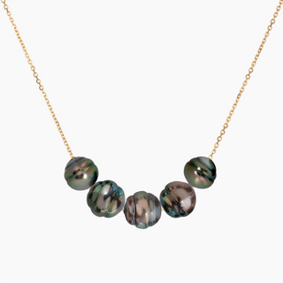Bali Peacock Tahitian Pearl Necklace