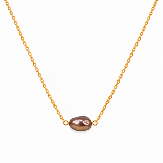 Kenzie Chocolate Keshi Pearl Choker