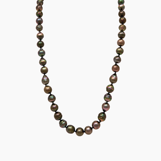 Tahitian black pearl strand handcrafted in Hawaii