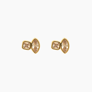 Bezel CZ Studs