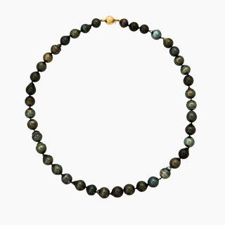 Tahitian black pearl strand handcrafted in Hawaii