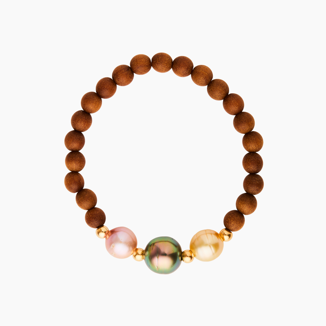Anuenue Pearl Sandalwood Bracelet