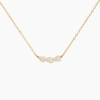 Triple White Pikake Necklace
