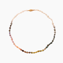 Load image into Gallery viewer, Carlee Rainbow Keshi Pearl Strand