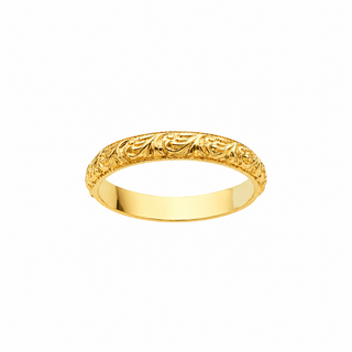 Hawaiian Heirloom Engraved Band Ring