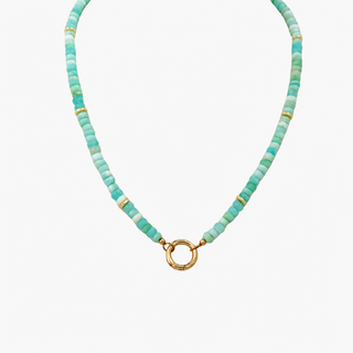 Blue Opal Toggle Necklace