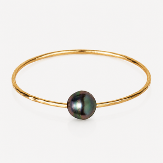 Semi-Baroque Peacock Tahitian Pearl Bangle