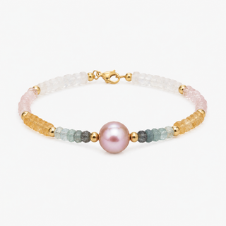 Jasmine Pink Pearl Bracelet