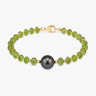 Aura Peridot Tahitian Pearl Bracelet