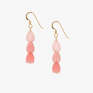 Triple Pink Pikake Earrings