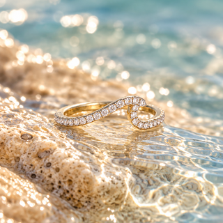 Diamond Wave Ring