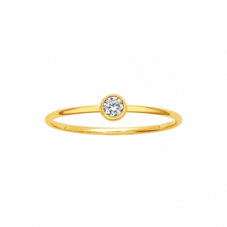Bezel CZ Ring