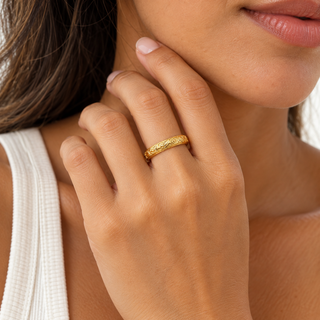 Hawaiian Heirloom Engraved Band Ring