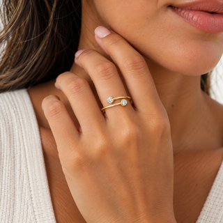 Bypass Bezel CZ Ring