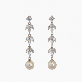 Jess Pearl Wedding Earrings