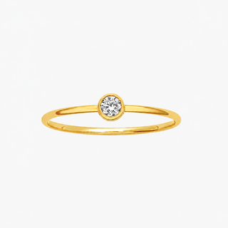 Bezel CZ Ring