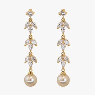 Jess Pearl Wedding Earrings