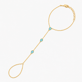Opal Hand Chain Bracelet