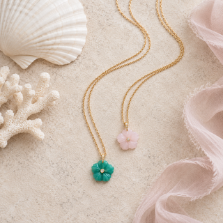 Long Hibiscus Flower Necklace