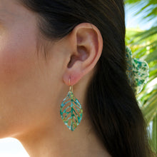 Load image into Gallery viewer, Tropical Leaf Earring