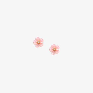Tiny Pink Pua Mother of Pearl Stud Earring