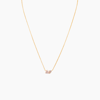 Duo CZ Pendant Necklace