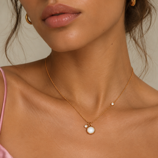 Celestial Mother of Pearl Necklace