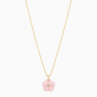 Long Hibiscus Flower Necklace