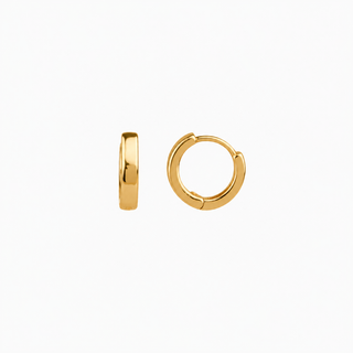 Hope Plain Gold Huggies