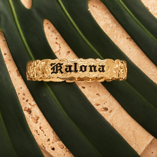 Plumeria Hawaiian Heirloom Bracelet 10mm