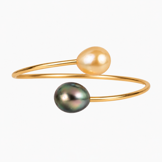 Tahitian & Golden South Sea Pearl Cuff