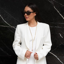 Load image into Gallery viewer, Luxe Links Long Flameball Pearl Necklace