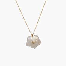 Load image into Gallery viewer, Hibiscus Mother of Pearl Necklace