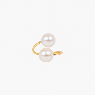 White Pearl Bypass Ring