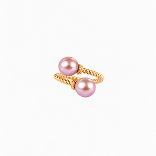 Beverly Pink Pearl Bypass Ring