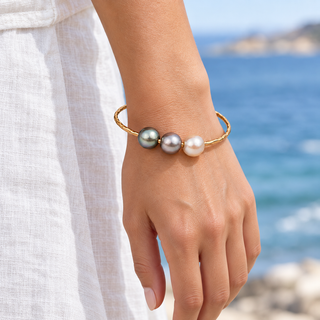 Ombré Tahitian Pearl Bangle