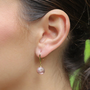 Vanessa Pink Edison Pearl Drop Earring