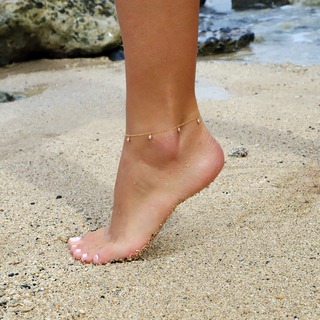 Pink Keshi Pearl Anklet