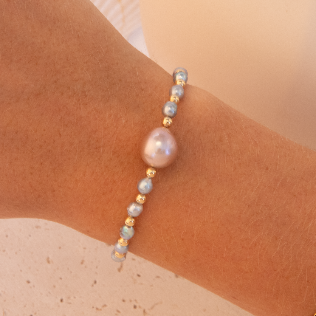 Akoya Pink Pearl Bracelet