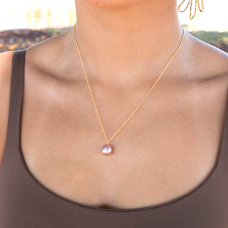 Island Pink Pearl Necklace