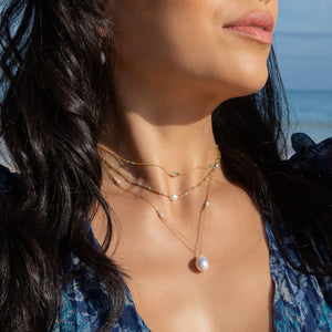 Makapu White Keshi Pearl Choker