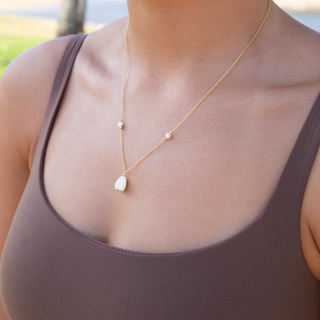 Sarah White Pikake Necklace