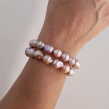 Load image into Gallery viewer, Pink Pearl Coil Bracelet