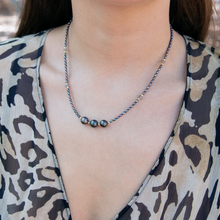 Load image into Gallery viewer, Crimson Peacock Tahitian Pearl Necklace