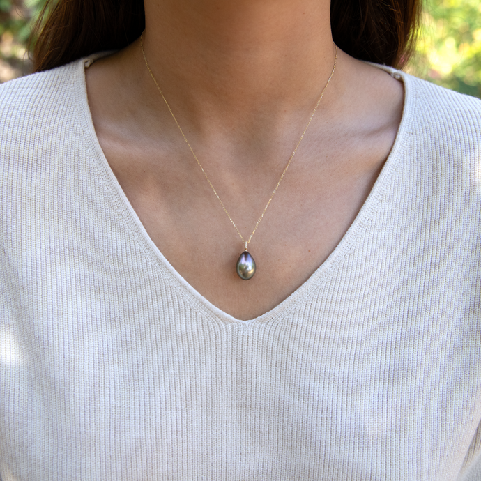 Dila Diamond Pearl Necklace