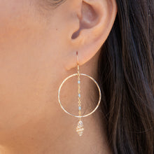 Load image into Gallery viewer, Mariko Blue Shell Earrings