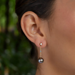 Bella Tahitian Pearl Earrings