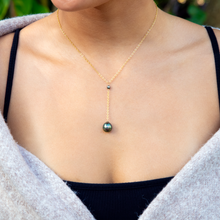 Load image into Gallery viewer, Galaxy Y Tahitian Pearl Necklace